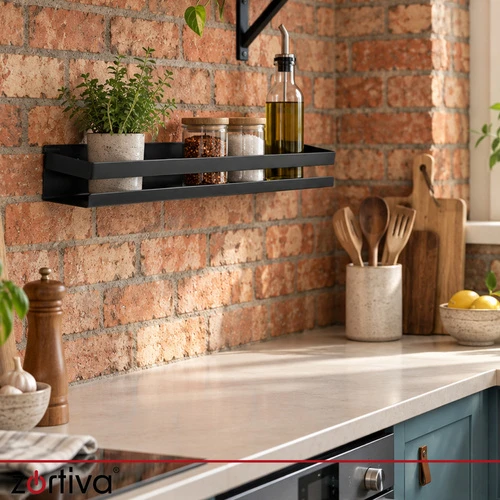 Juodas bathroom shelf Zortiva