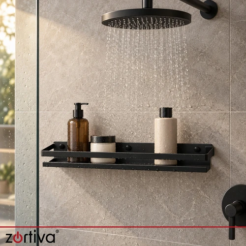 Juodas bathroom shelf Zortiva