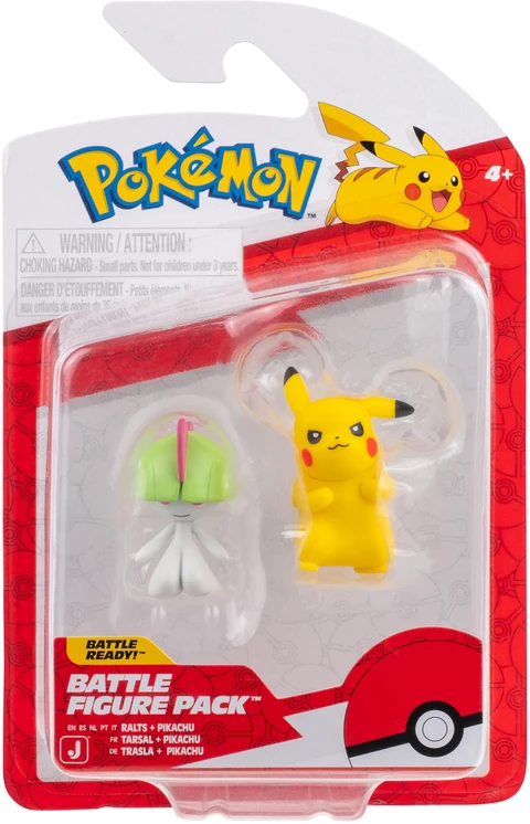 Pokémon - 2 kovos figūrėlių rinkinys - Ralts ir Pikachu (PKW4059)