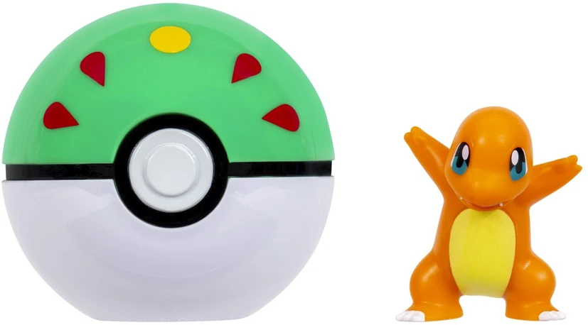 Pokémon - Clip N Go Charmander su draugų kamuoliuku (PKW4162)