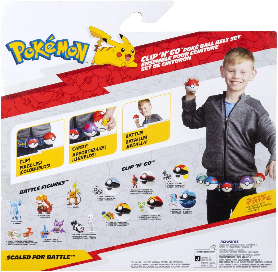 Pokémon - Clip N Go diržo rinkinys Eevee (PKW4167)