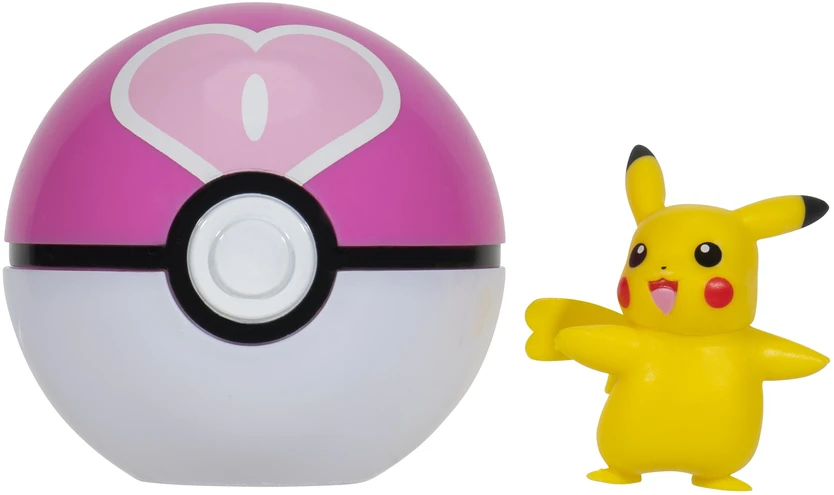 Pokémon - Clip N Go moteriškas Pikachu su meilės kamuoliuku (PKW3638)