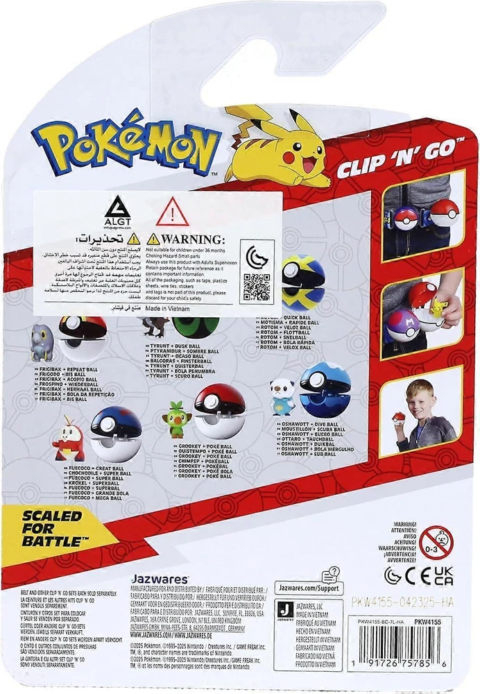 Pokémon - Clip N Go Rotom Quick Ball W21 (PKW4155)