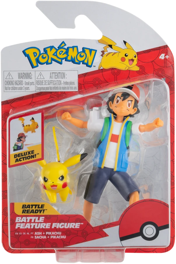 Pokemon - kovos figūrėlė - Ash Pikachu W10 (PKW2473)
