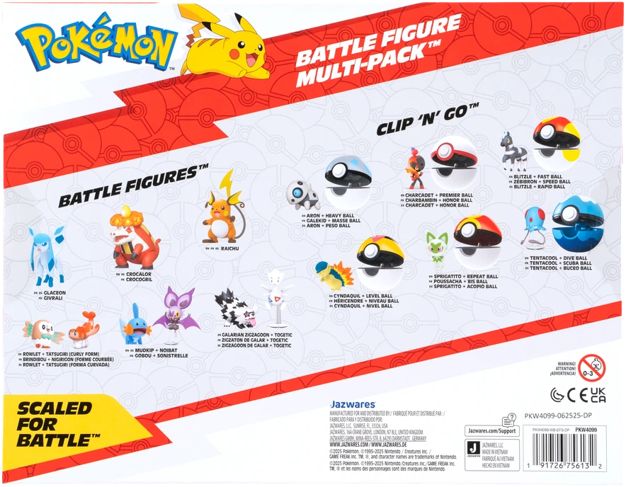 Pokémon - kovos figūrėlių 6 vnt. pakuotė (PKW4099)