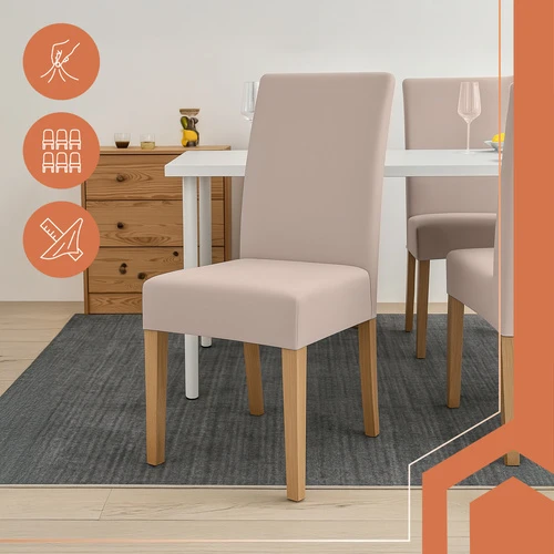 Kėdžių užvalkalai - 6 vnt. smėlio spalvos Ruhhy 25989