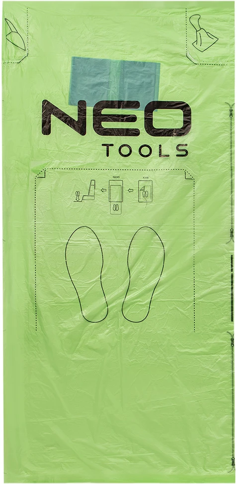 Neo Tools Dėklas- ECO 5 viename apsauginė folija (sėdynei, vairui, pavarų perjungimo svirčiai, rankiniam stabdžiui, kilimėliui) 200 vnt.
