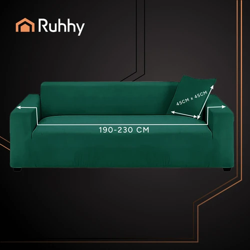 Sofa cover 190-230cm dark žalias Ruhhy 26183