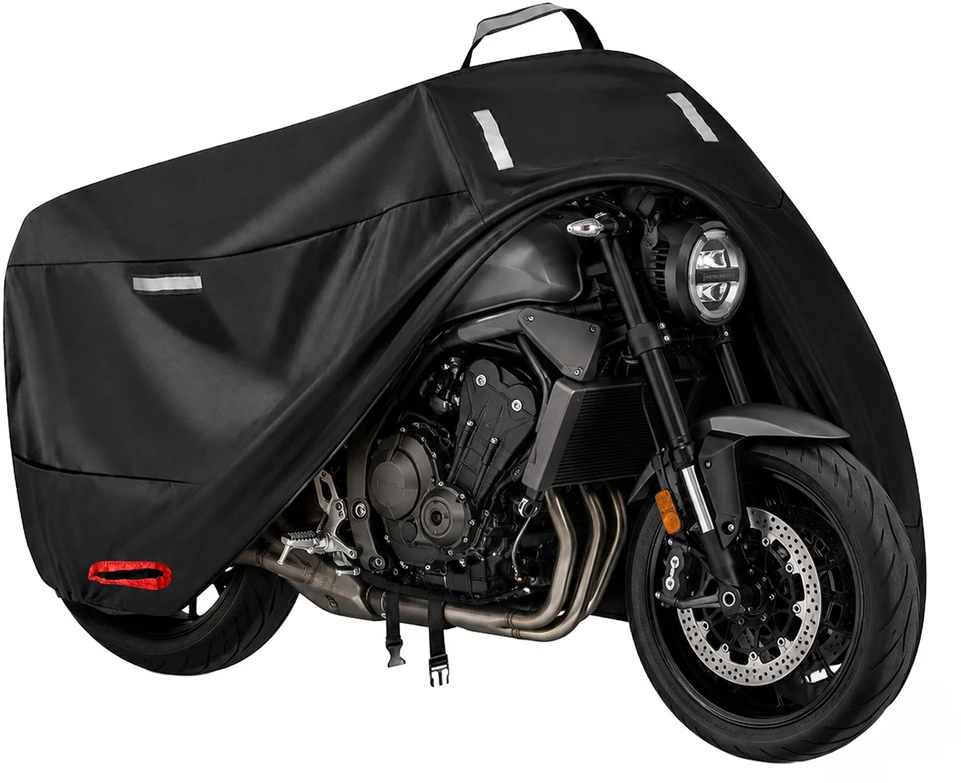 Pokrowiec- XXXL uždangalas motoroleriui, motociklui, vandeniui atsparus, universalus, 265x105x125