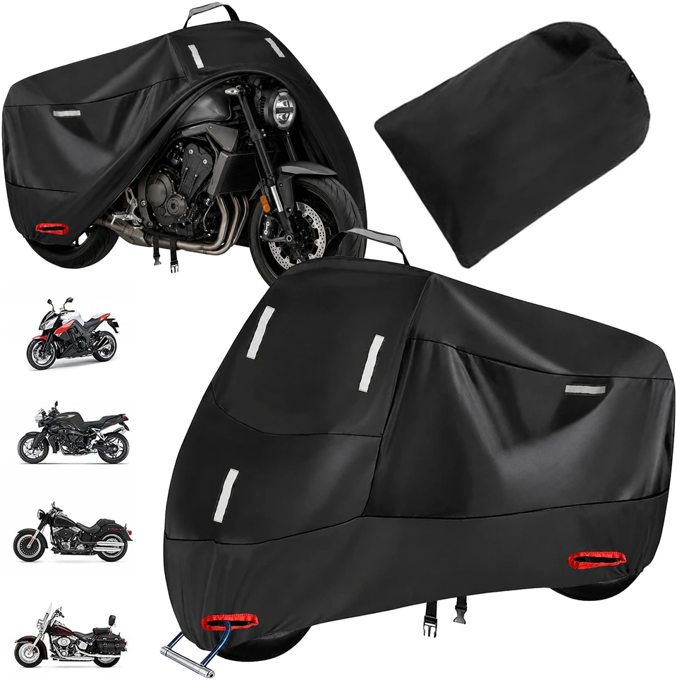 Pokrowiec- XXXL uždangalas motoroleriui, motociklui, vandeniui atsparus, universalus, 265x105x125