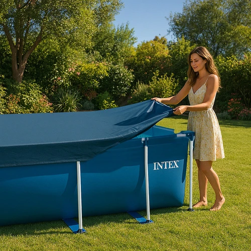 Dengiamasis brezentinis kilimėlis 2,6x1,6 m rėminiam baseinui Intex 28036