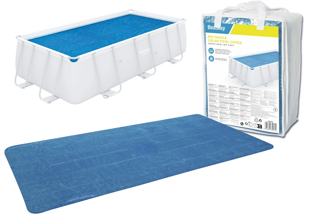 Bestway Vasarinis baseino uždangalas, mėlynas, 380x180cm, PE