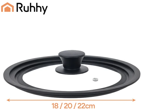 3 viename silikoninis dangtelis 18/20/22 cm Ruhhy 25563