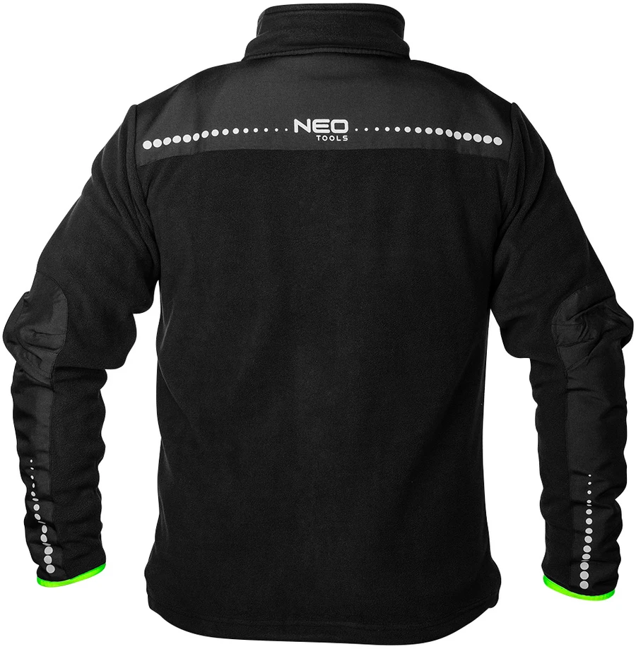Neo Tools Polar PREMIUM darbinis flisas, juodas, su Cordura sutvirtinimais, L dydis
