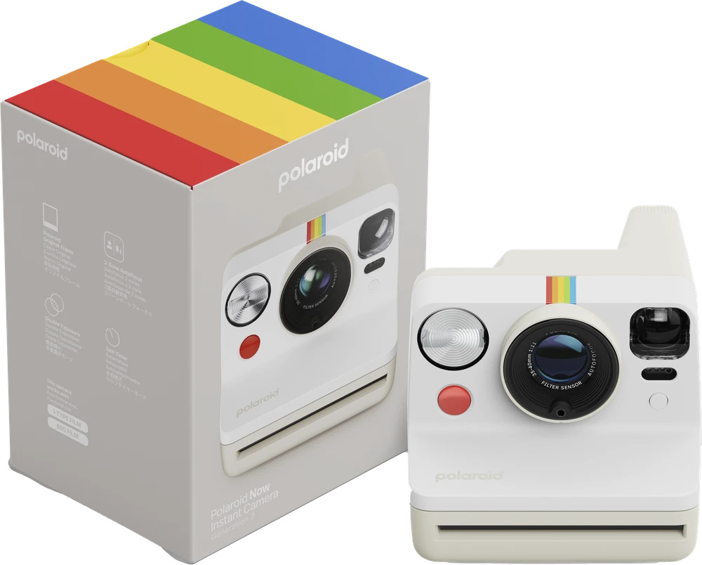 Polaroid Now Gen 3 Pebble Baltas