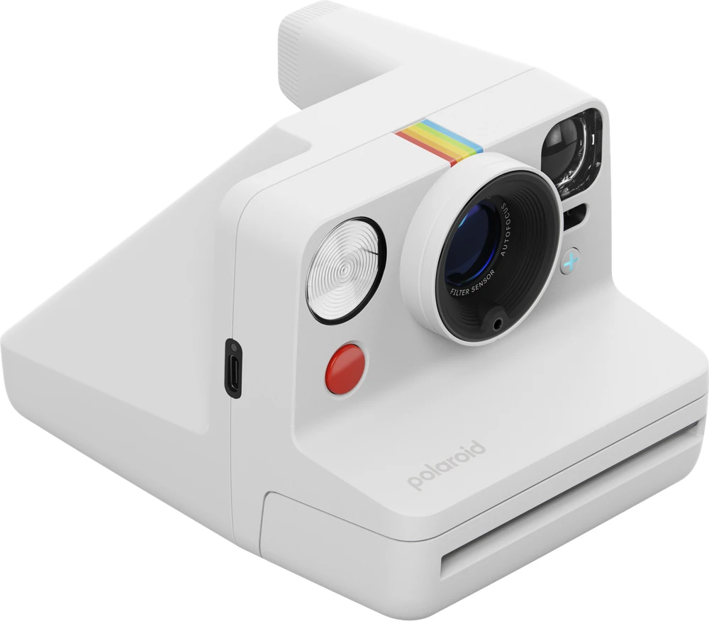 Polaroid Now+ Gen 3 Baltas rinkinys su spalvota plėvele (8 nuotraukos)