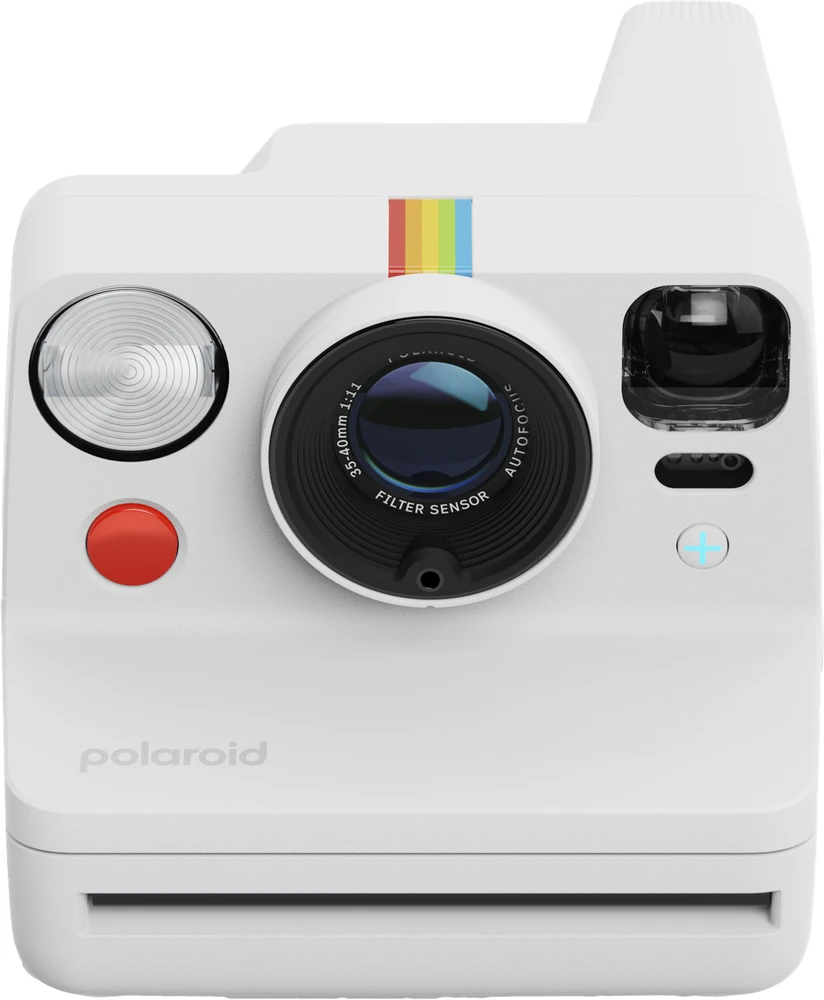 Polaroid Now+ Gen 3 Baltas rinkinys su spalvota plėvele (8 nuotraukos)