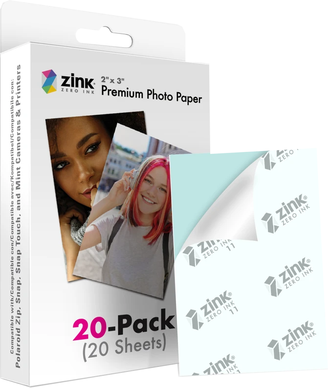 „Polaroid“ – „Zink Media 2x3“ – 20 vnt. pakuotėje