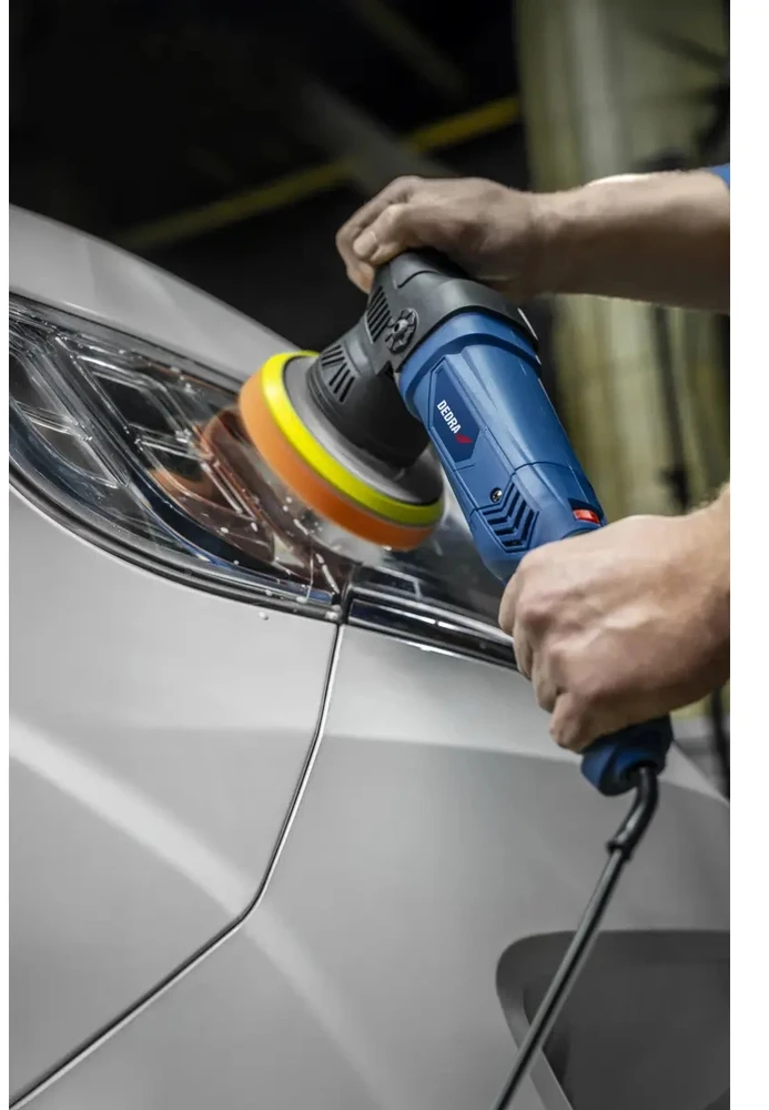 Dedra Polerka Ekscentrinis-rotacinis poliravimo įrankis 900 W, pagalvėlės 125/150 mm, 1500–4500 min-1