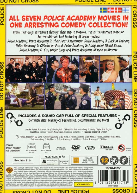 Policijos akademija: pilna kolekcija (DVD)
