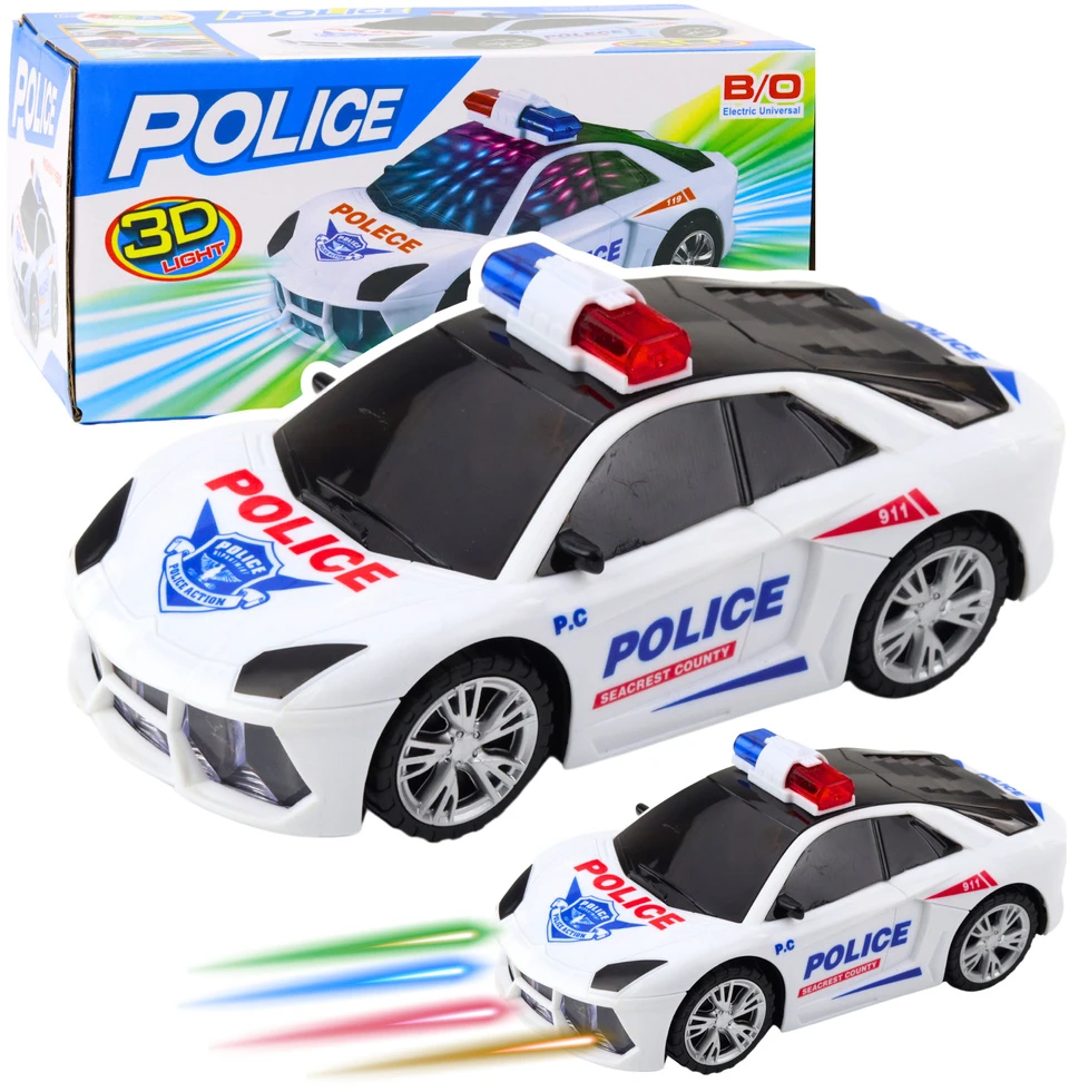 Lean Toys Interaktyvus Policijos Automobilis su Šviesomis ir Garsais