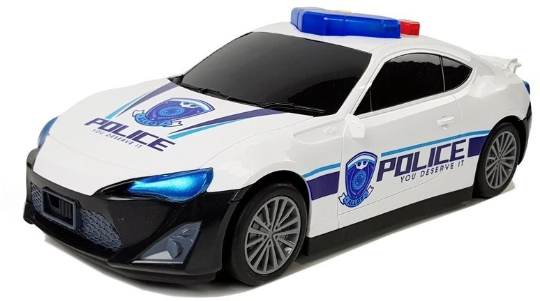 Lean Toys Automobilis su policininko figūrėlė 2in1