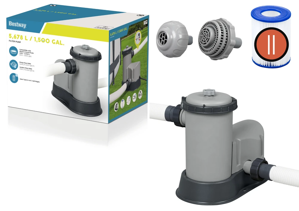 Filtravimo siurblys III 1500gal 5678L h BESTWAY