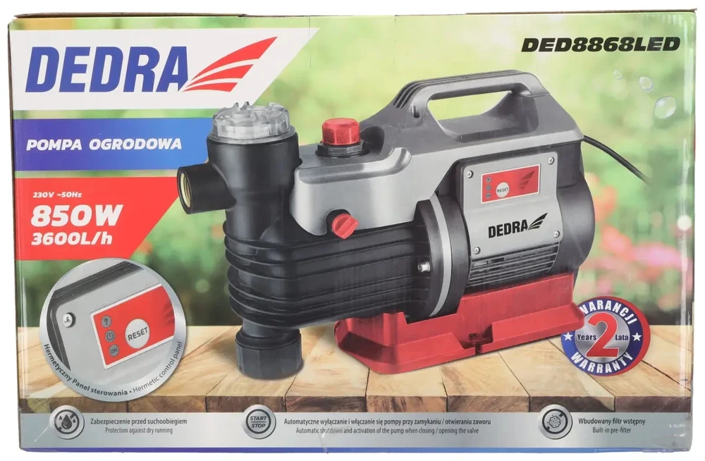 Dedra Sodo vandens siurblys 850W LED