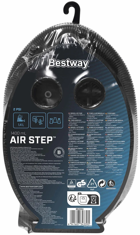 Bestway pėdų pompa čiužiniui 28 x 19 cm 1,4 L Air Step 1400 62004