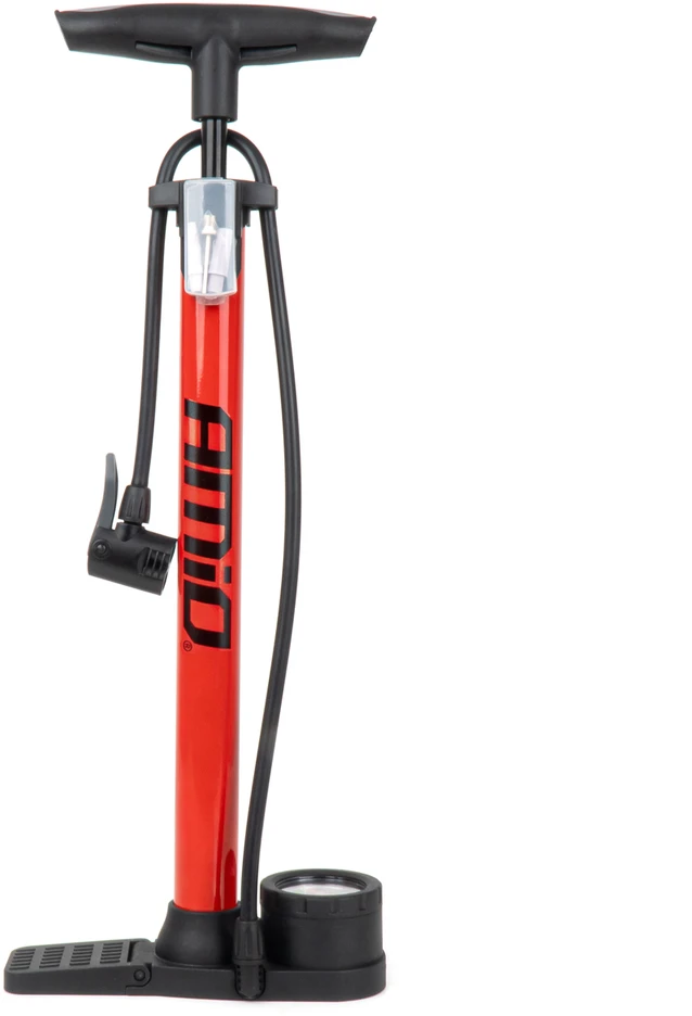 Metalinė rankinė pompa su manometru MINI PU08 AMIO-04343