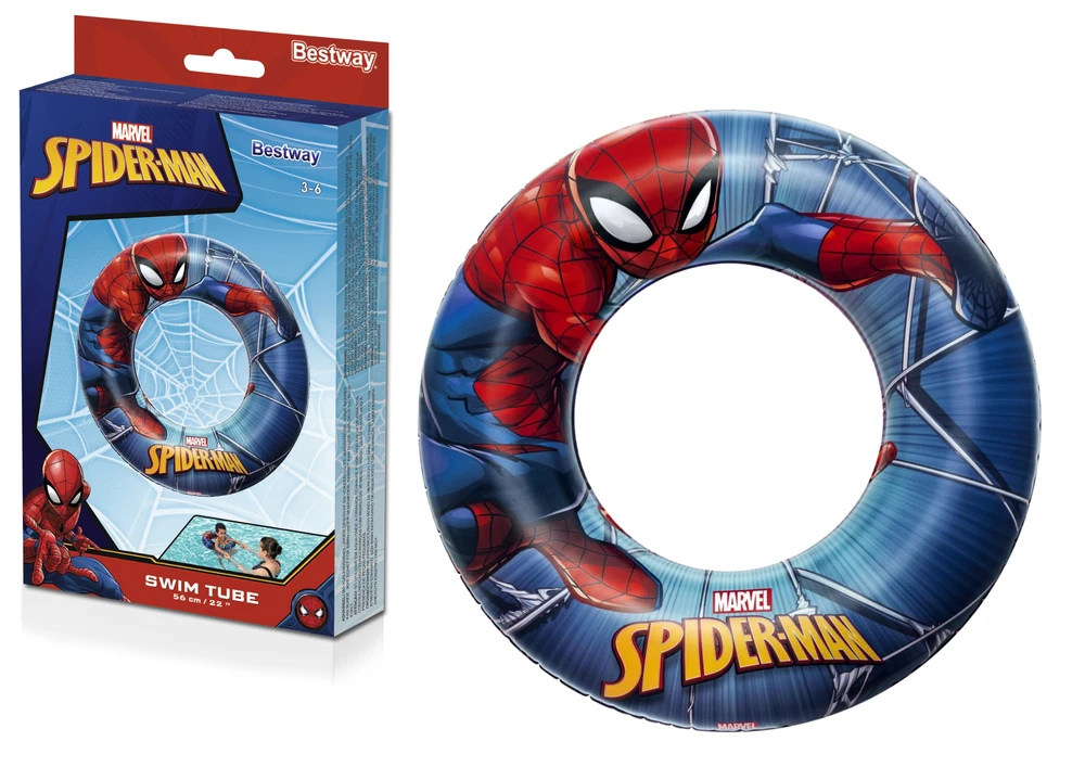 BESTWAY plaukimo ratas Spiderman 56cm, 98003