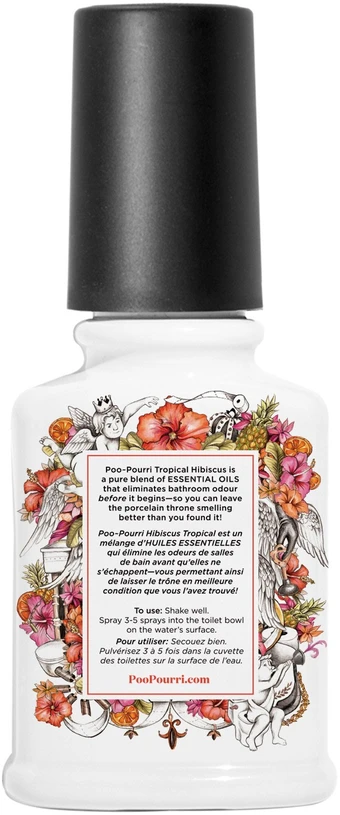 Poo~Pourri - tropinių hibiškų kvapo tualetinis purškiklis 59 ml