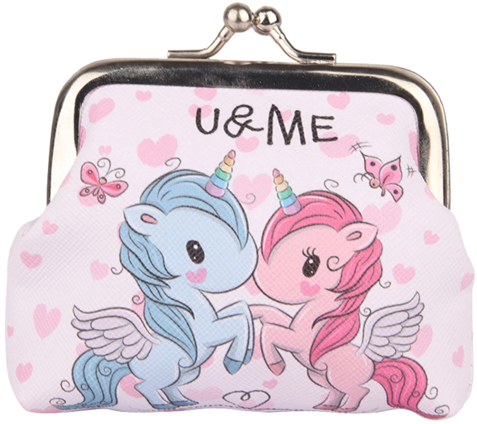 Lean Vaikiška piniginė su vienaragiais „U&amp;ME“ 10x9 cm
