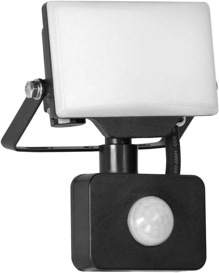 Orno PORTO S LED 10W prožektorius su PIR, 800lm, IP44, 4000K, aliuminis + polikarbonatas