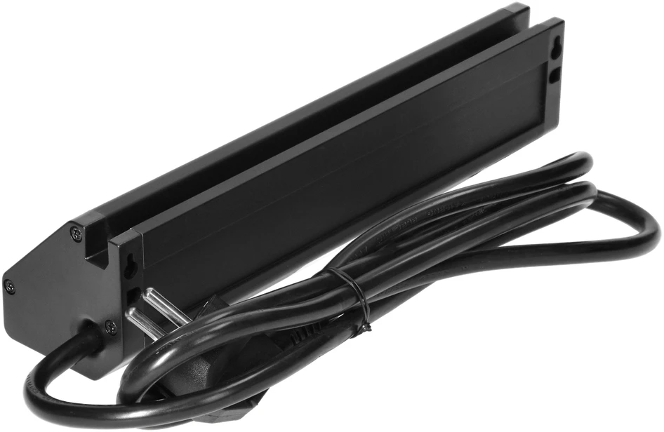 Orno Potrójne Triguba baldų rozetė su telefono laikikliu, USB įkrovikliu ir 1,5 m laidu, 3x2P+Z, 2xUSB (A tipo, 2,4A), juoda
