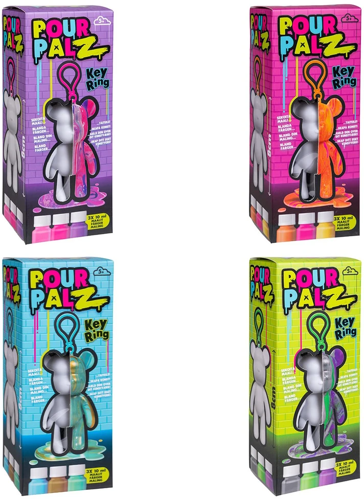 „Pour Palz“ – „pasidaryk pats“ dažų lokys raktų pakabukas (33130154)