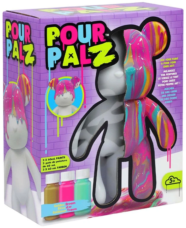 Pour Palz - „Pasidaryk pats“ dažų meškiuko kolekcinis daiktas - „Golden Dream“