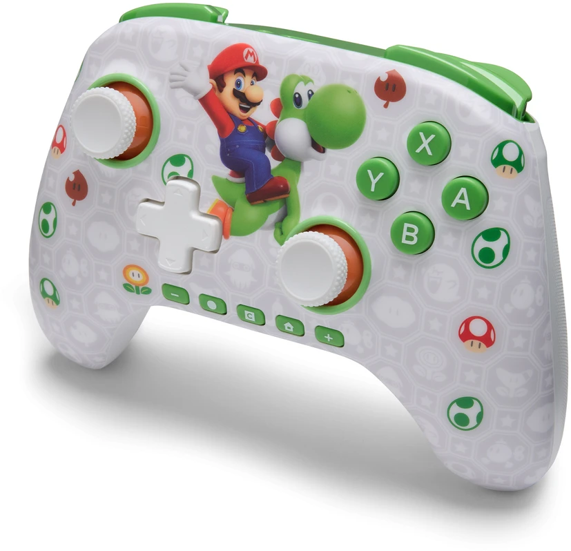 Power A „PowerA“ – belaidis valdiklis, skirtas „Nintendo Switch 2“ – Mario ir Yoshi