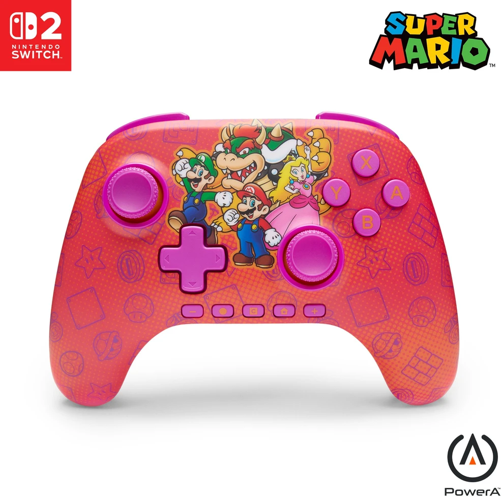 Power A „PowerA“ – belaidis valdiklis, skirtas „Nintendo Switch 2“ – „Mario and Friends“