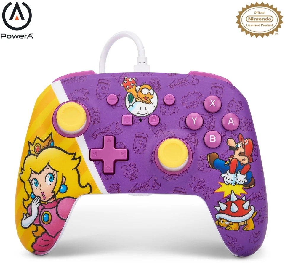 Power A PowerA Enhanced (Princess Peach Battle) laidinis valdiklis skirtas Nintendo Switch