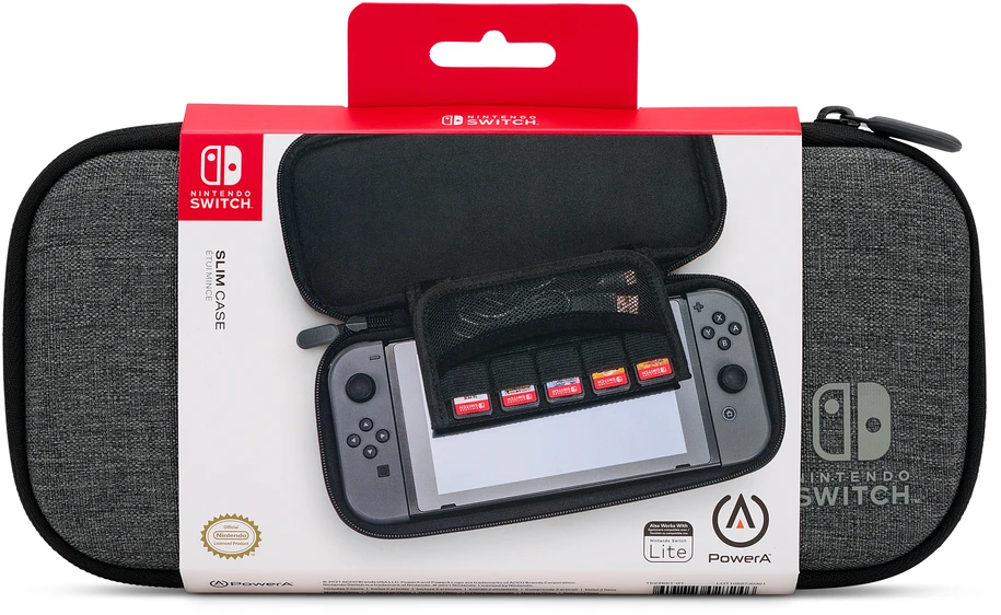 Power A Maitinimas A PowerA Nintendo Switch dėklas - Charcoal