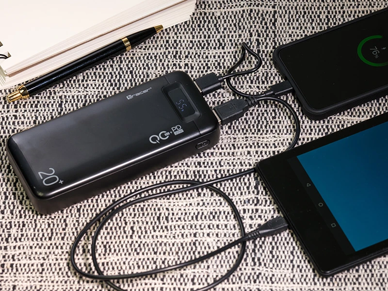 Power bank TRACER VoltX 20000mAh PD+OC3.0 22.5W BK