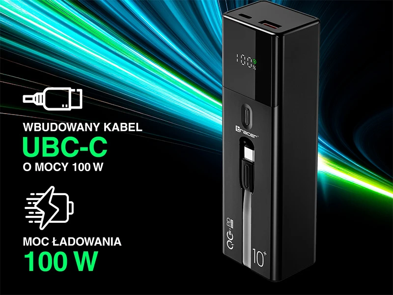 Tracer Quant 10000 mAh 100W PD+QC