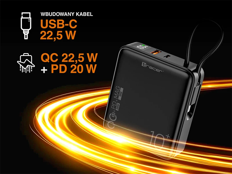 Tracer Scout 10000 mAh MAG+PD+QC akumuliatorius