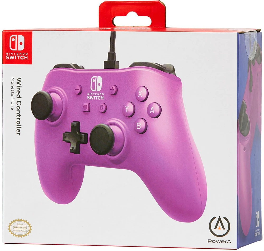 Power A PowerA Grape Violetinė laidinis valdiklis skirtas Nintendo Switch