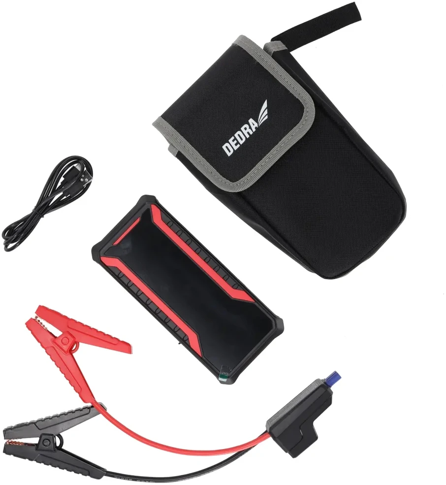 Dedra Powerbank Įkroviklis su variklio užvedimo funkcija, 12000 mAh, LCD ekranas