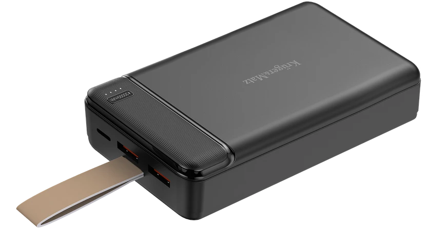 Kruger & Matz 30000 mAh ličio jonų išorinė baterija su QC ir PD funkcijomis