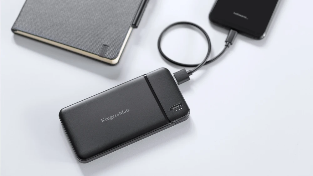 Kruger & Matz išorinė baterija 10000 mAh ličio polimerų