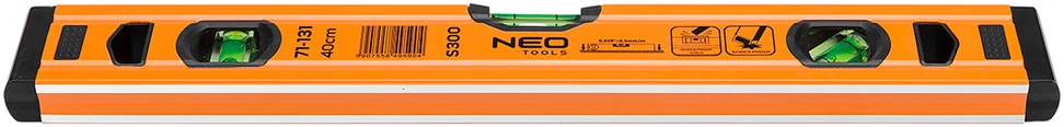 Neo Poziomnica, Aliuminio gulsčiukas S 300, 3 ampulės, 40 cm