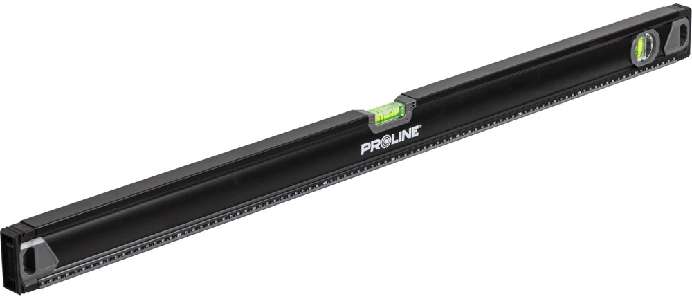 Poziomnica, Aukščiausios kokybės spiritinis gulsčiukas 2 lb frezai, 0,5 mm/1 m, magnet. 2 %, 100 cm, proline